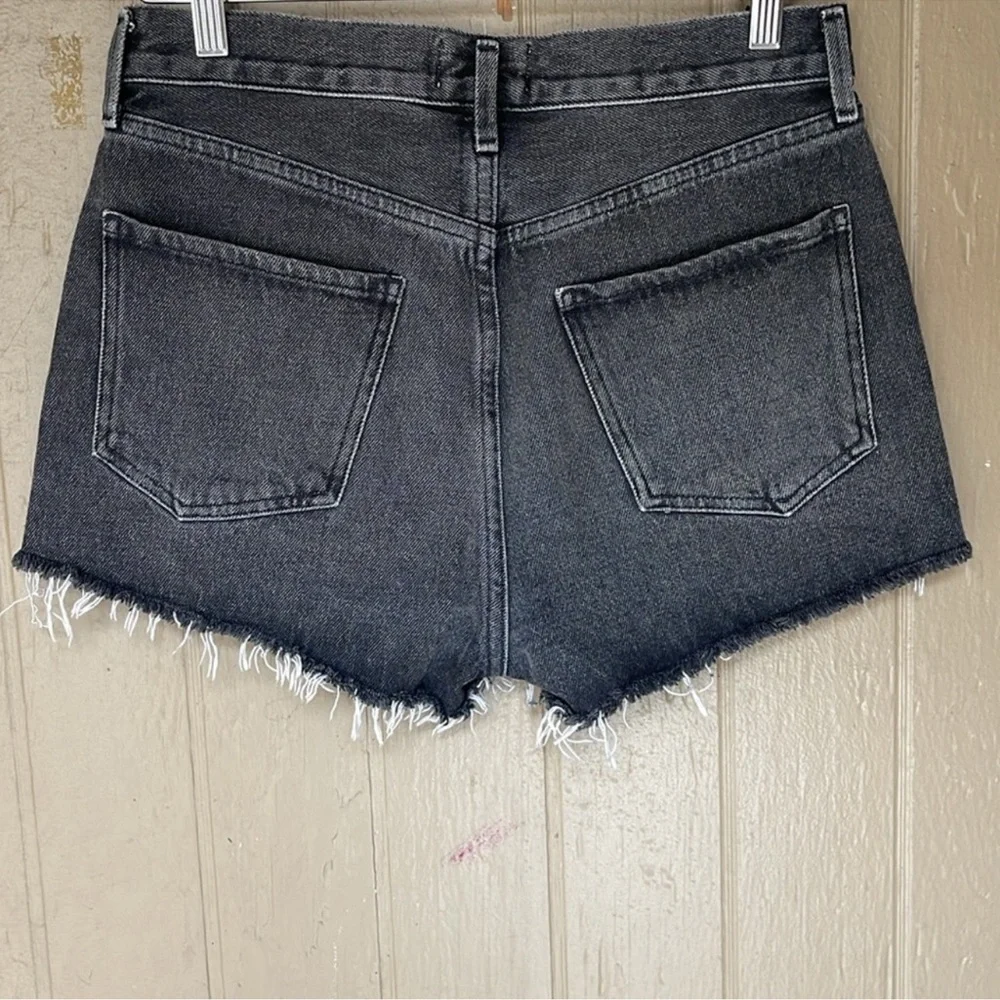 AGOLDE Women's Black Denim Shorts - Picture 3 of 10